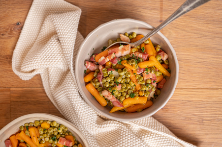 Petits Pois Carottes Et Lardons Une Recette D Aucy