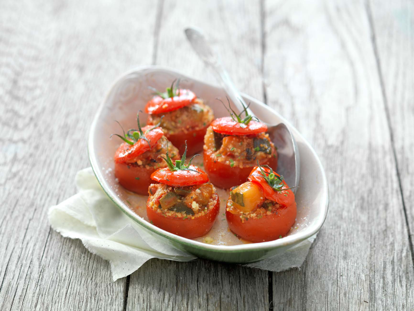 Tomates Farcies Végétariennes - Une Recette D'aucy